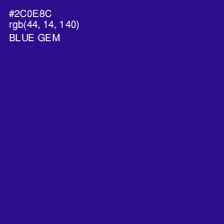 #2C0E8C - Blue Gem Color Image